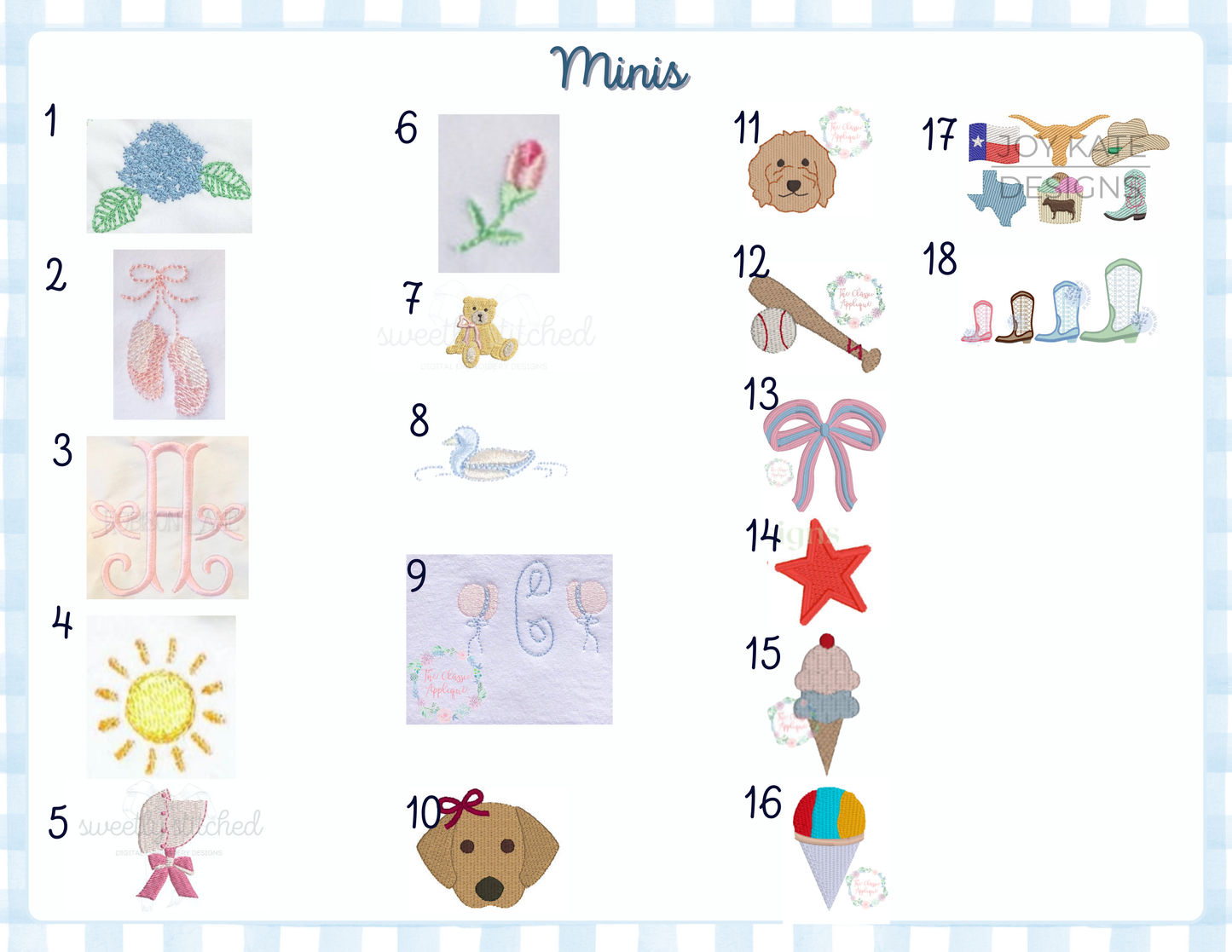 Moonstitch Ribbons and Bows on Alligator Clips