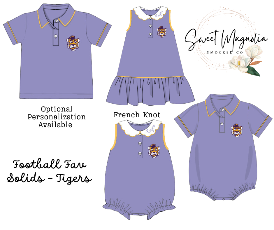PO14 - Football Fav Solids - Tigers - ETA: August to me then you