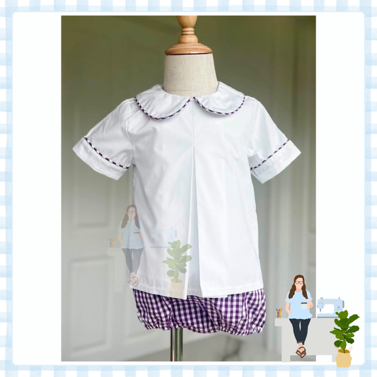 Purple Game Day Gingham Collection