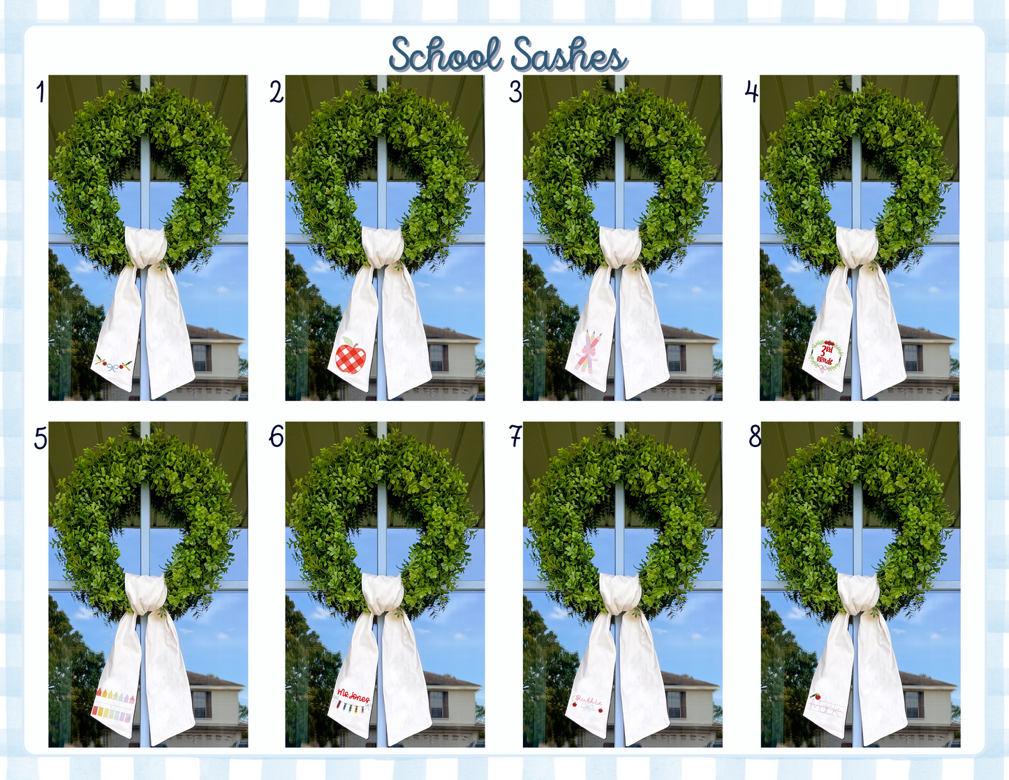 Back to School Door Sash