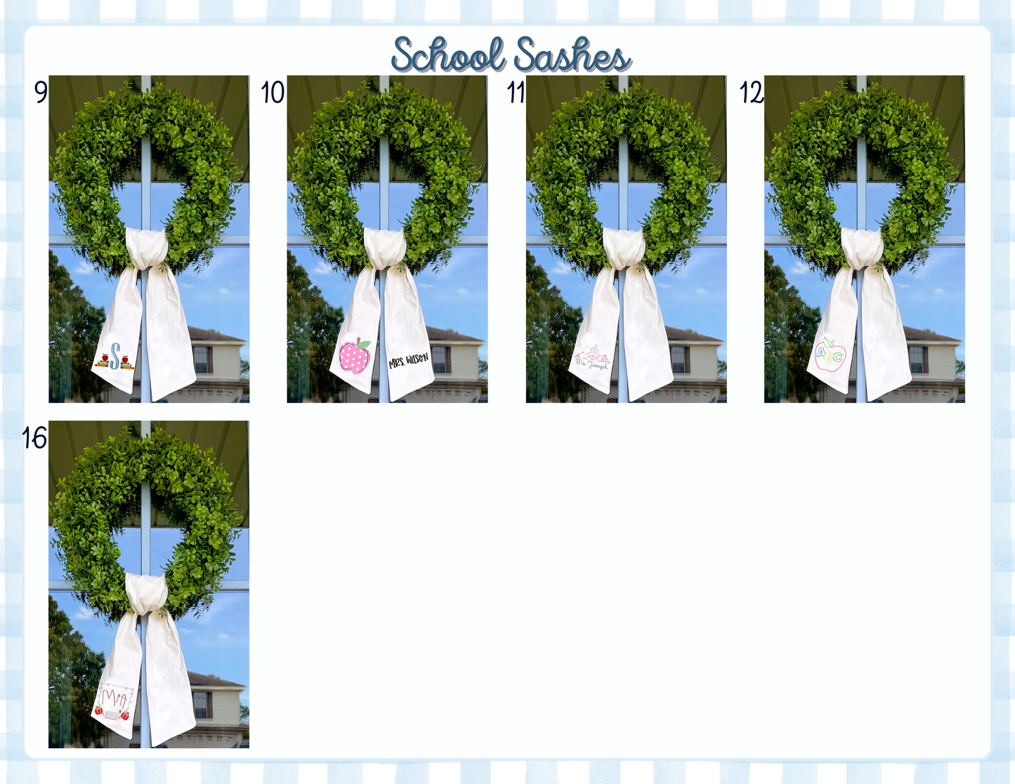 Back to School Door Sash