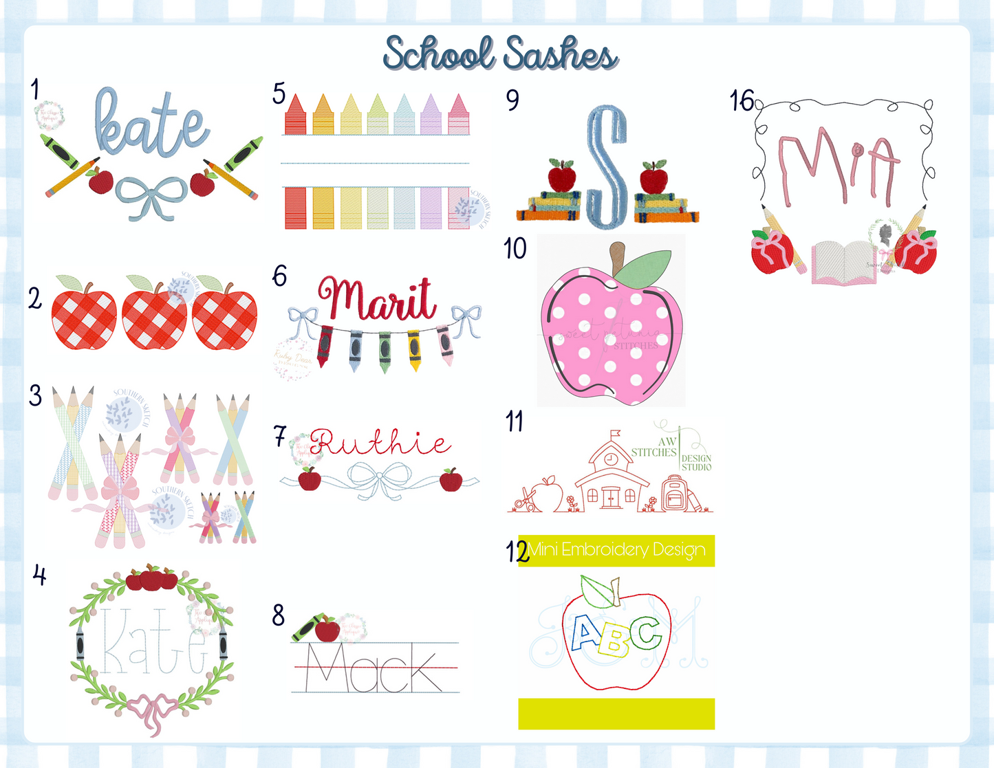 Back to School Door Sash
