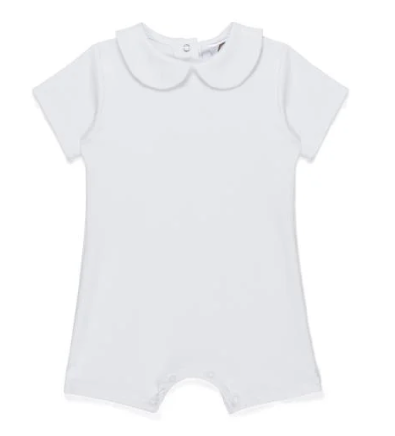 Short Sleeved Peter Pan Romper