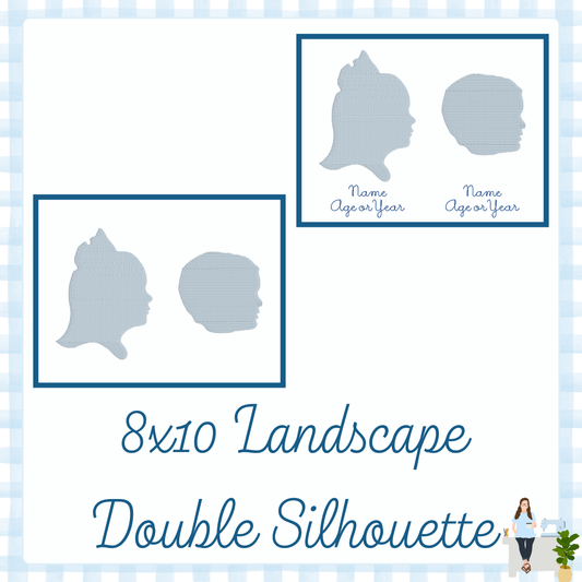 8x10 Landscape Double Silhouette