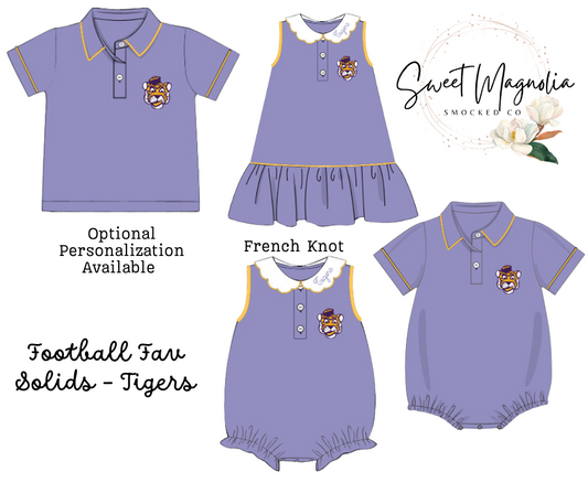 PO14 - Football Fav Solids - Tigers - ETA: August to SMSC then you