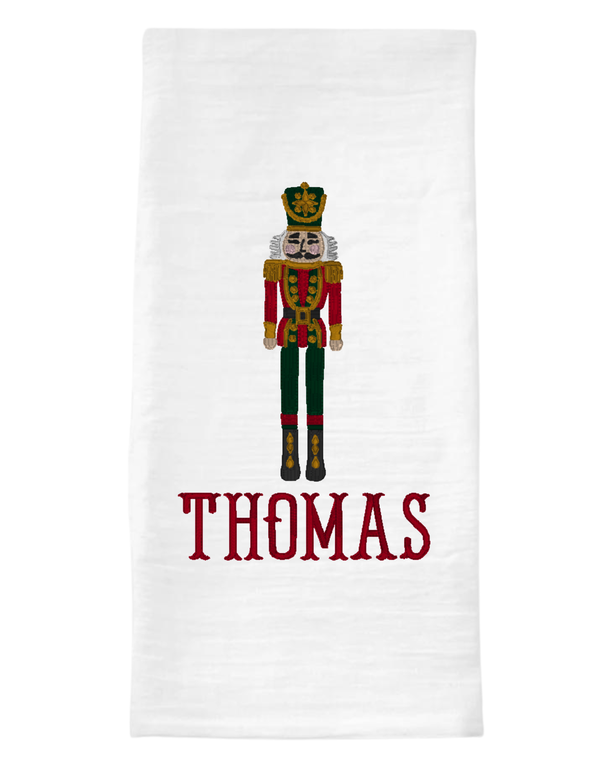 Single Nutcracker Christmas Tea Towel