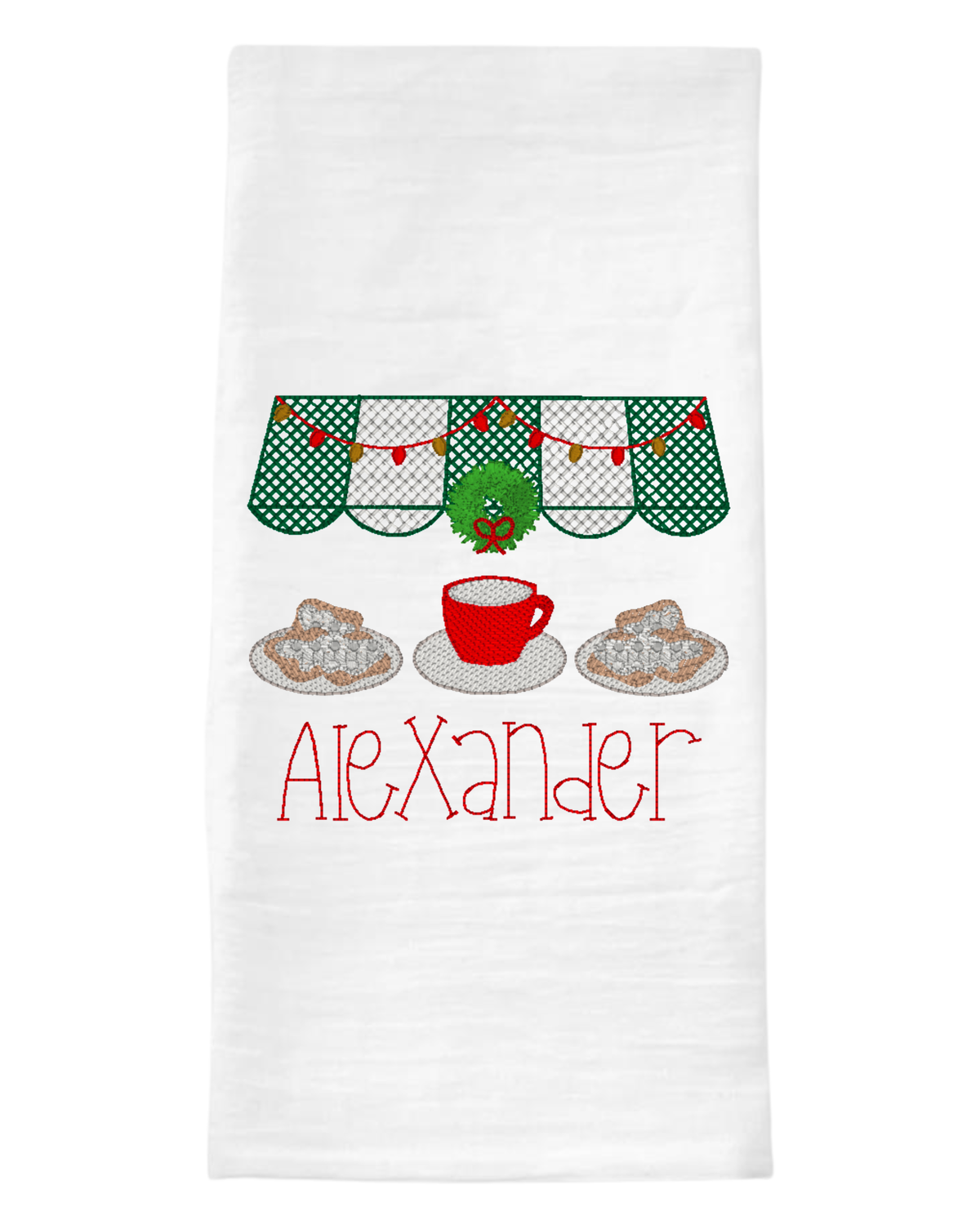 Beignet Christmas Tea Towel