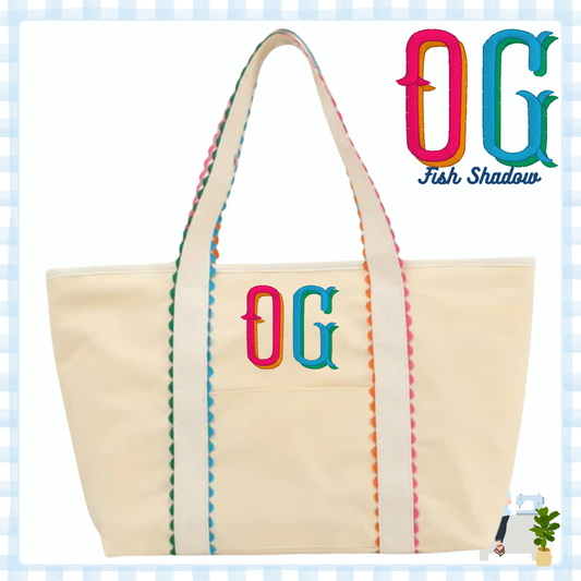 Multi Color Canvas Tote