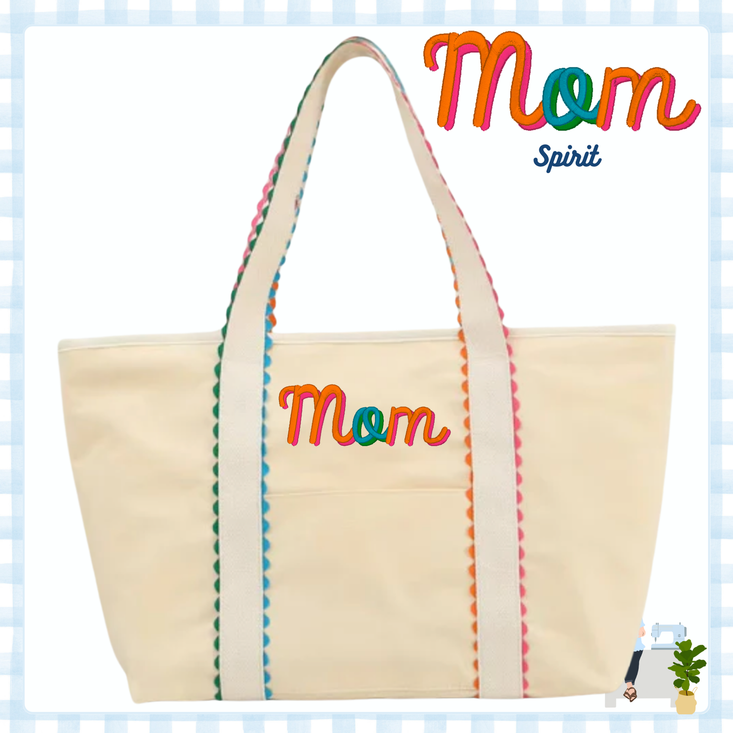 Multi Color Canvas Tote