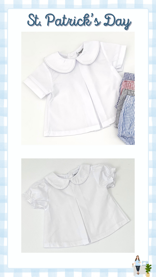 St. Patrick's Day Peter Pan Collar Shirts