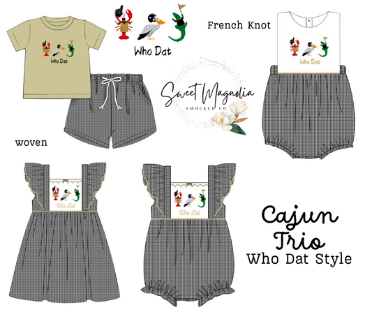 PO14 - Cajun Trio Who Dat Style  - ETA: August to SMSC then you