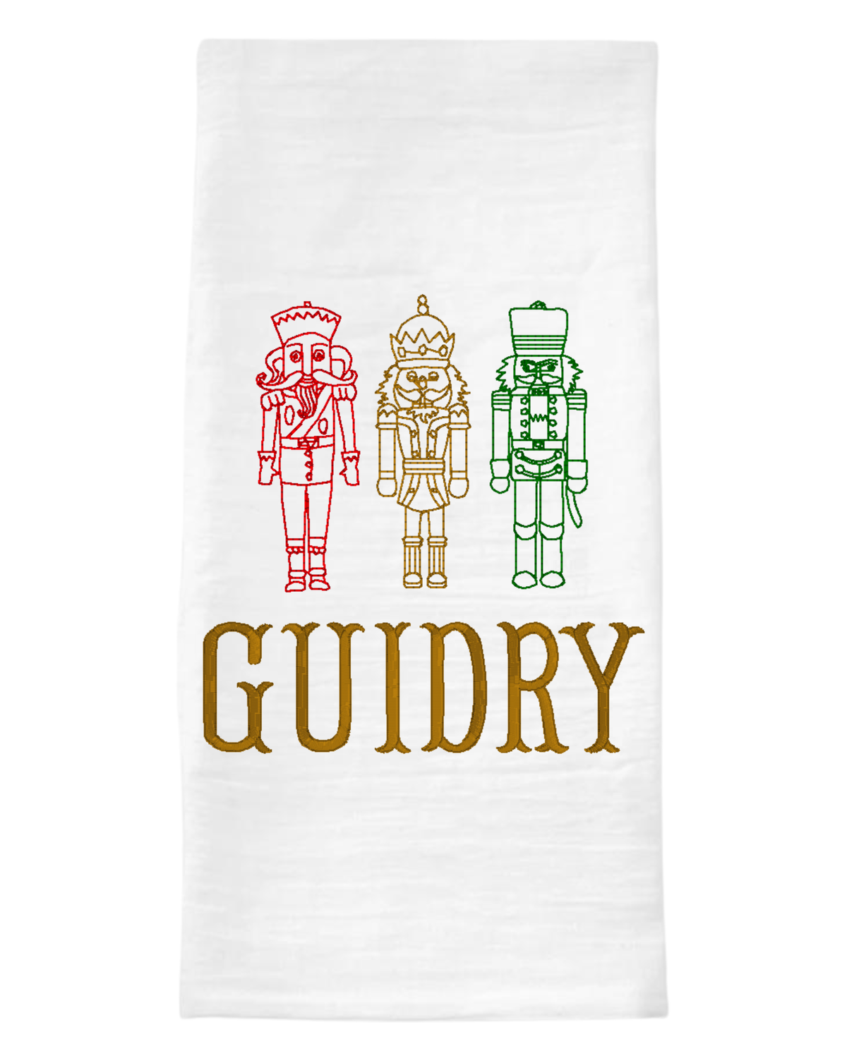Nutcracker Trio Christmas Tea Towel