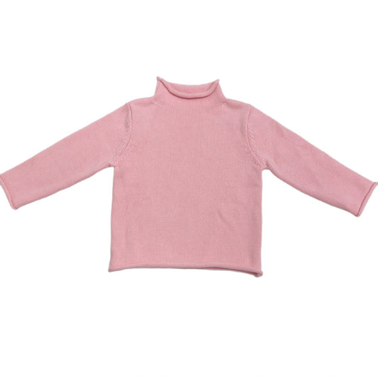 Signature Rollneck Sweater - Light Pink (Fits TTS)