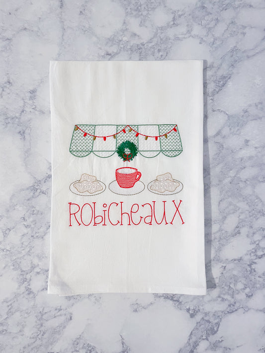Beignet Christmas Tea Towel