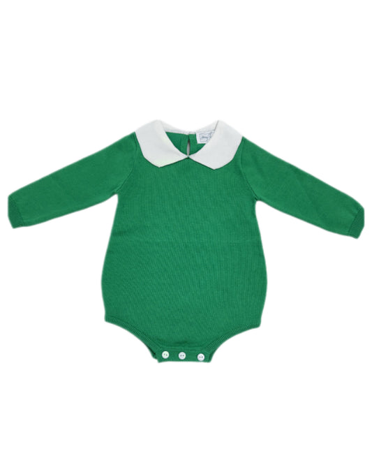 Hampton James Knit Collared Bubble - Green