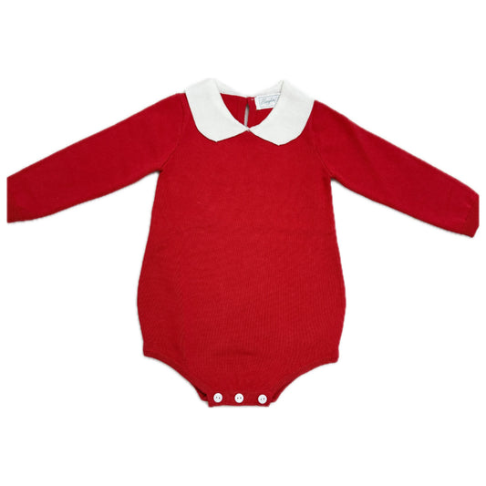 Hampton James Knit Collared Bubble - Red