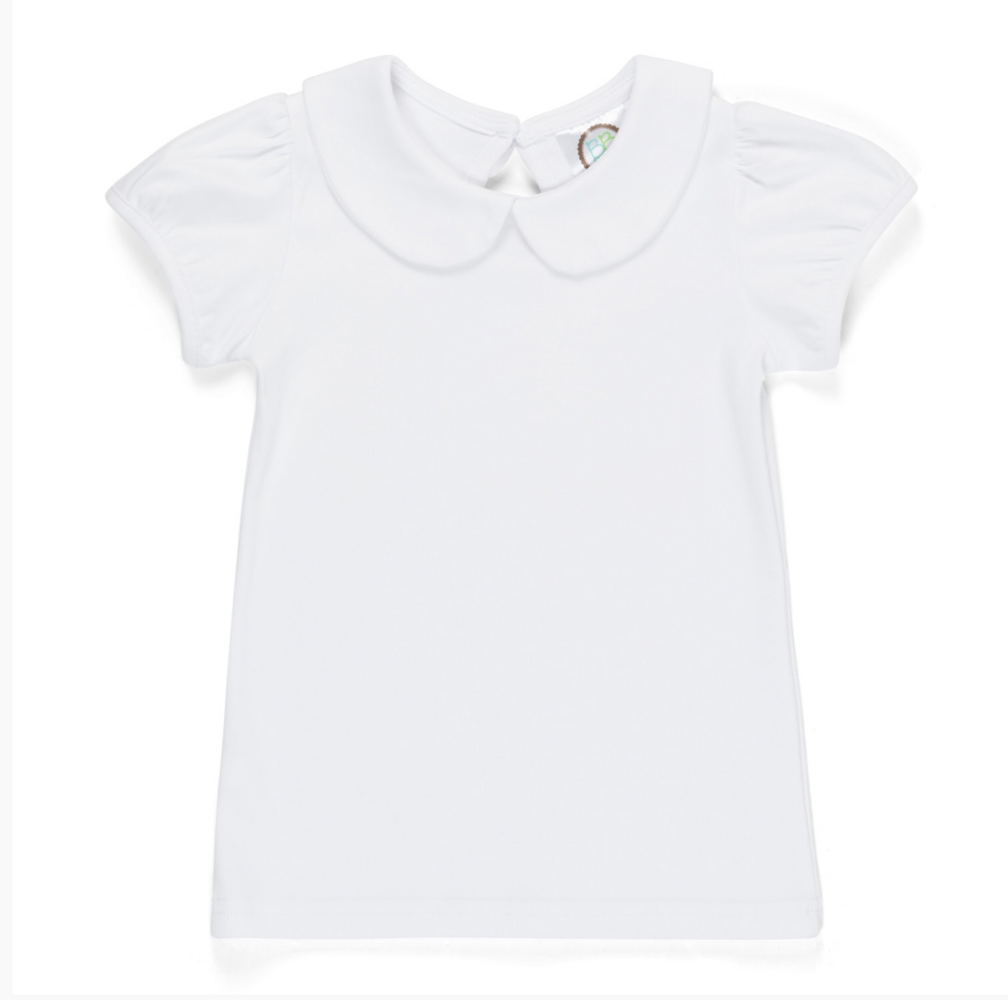 White Peter Pan Collar Girl Shirt