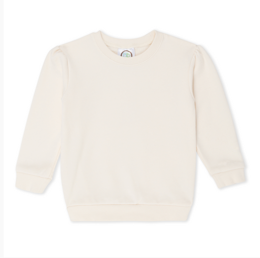 Girl's Puff Sleeve Sweatshirt