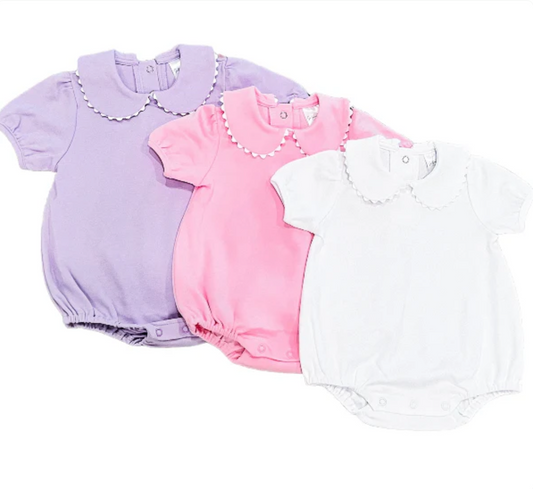 Short Sleeve Ricrac Bubble Lavender