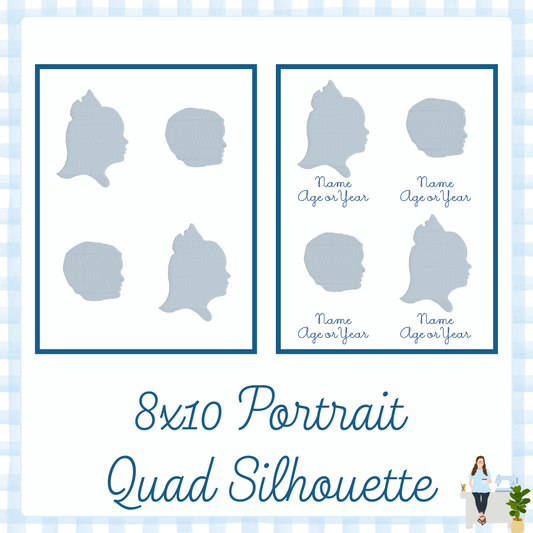 8x10 Portrait Quad Silhouette