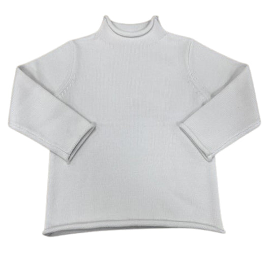 Rollneck Sweater - White (Fits TTS)