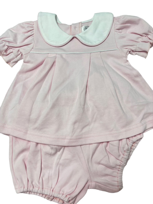 Hampton Light Pink Picot Bloomer Set